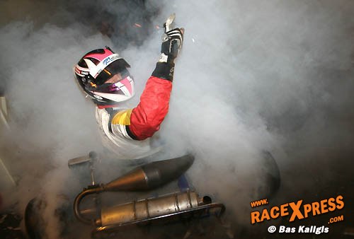 Spektakel bij karting demo